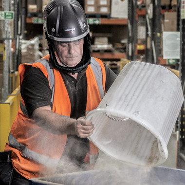 Trend Airshield Pro Full Faceshield, Dust Protector, Battery Powered Air Circulating Mask for Woodworking, AIR/PRO