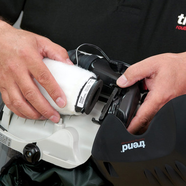 Trend Airshield Pro Full Faceshield, Dust Protector, Battery Powered Air Circulating Mask for Woodworking, AIR/PRO