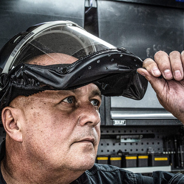 Trend Airshield Pro Full Faceshield, Dust Protector, Battery Powered Air Circulating Mask for Woodworking, AIR/PRO