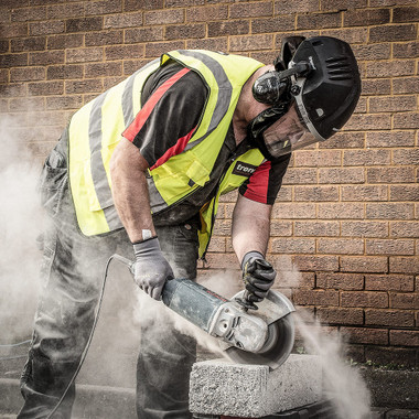 Trend Airshield Pro Full Faceshield, Dust Protector, Battery Powered Air Circulating Mask for Woodworking, AIR/PRO