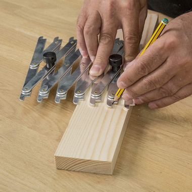 Trend Point-2-Point Equidistant Measuring Tool for Marking Equally Spaced Points, Quickly & Accurately Locate & Set Positions, 3.3in to 24in, M/P2P01