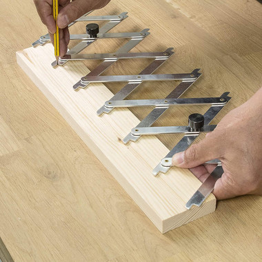 Trend Point-2-Point Equidistant Measuring Tool for Marking Equally Spaced Points, Quickly & Accurately Locate & Set Positions, 3.3in to 24in, M/P2P01