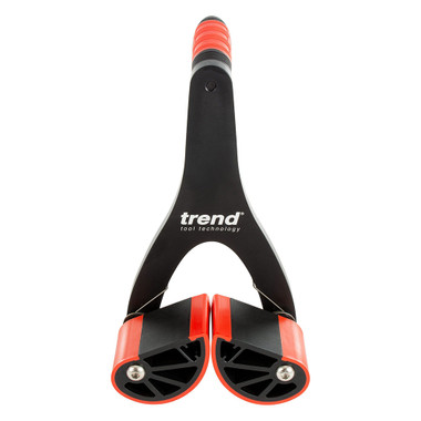 Trend Panel Carrier Set for Doors, Worktops & Sheet Goods, Pair of Self-Adjusting Lifters for Materials up to 2-9/16 Inch Thick, 165 lb Capacity Each, Non-Slip Rubber Jaws, P/CARRIER/2