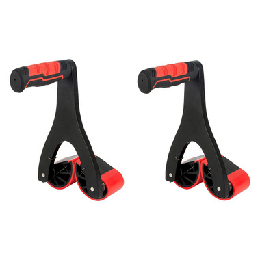 Trend Panel Carrier Set for Doors, Worktops & Sheet Goods, Pair of Self-Adjusting Lifters for Materials up to 2-9/16 Inch Thick, 165 lb Capacity Each, Non-Slip Rubber Jaws, P/CARRIER/2