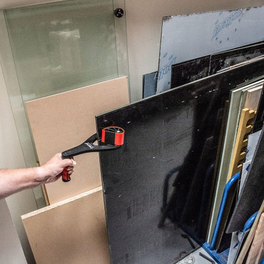 Trend Panel Carrier Set for Doors, Worktops & Sheet Goods, Pair of Self-Adjusting Lifters for Materials up to 2-9/16 Inch Thick, 165 lb Capacity Each, Non-Slip Rubber Jaws, P/CARRIER/2