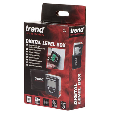 Trend Digital Level Box and Angle Finder (Magnetic Base & LCD Display) for Woodworking and Accurate Table/Miter Saw Angle Setting, Black, DLB
