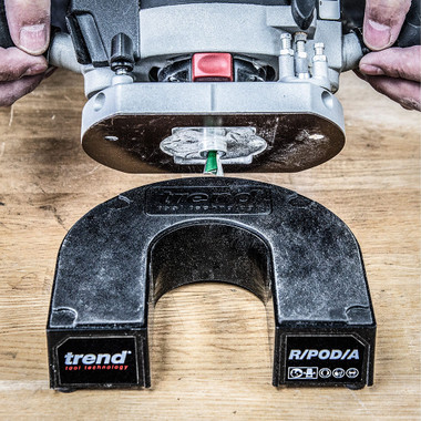 Trend U-Shaped Router Pod Stand for Workbench Safety and Storage, R/POD/A