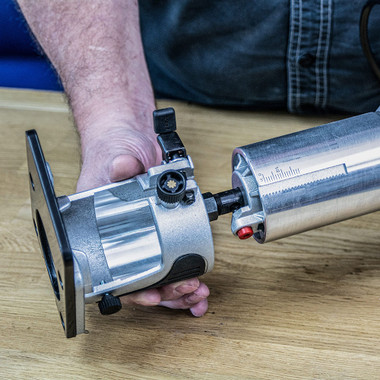 Trend T1 Dual-Base Trim & Plunge Router, 1/4 Inch Collet, 5.5A, 120V, Compact Precision Cutting Woodworking Power Tool, U*T1EPS