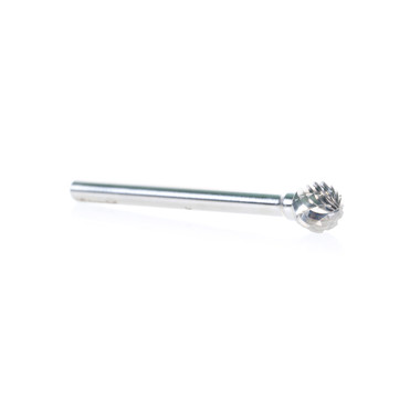 Amana Tool BURS-153 Ball Shape SC Head 1/4 D x 7/32 CH x 1/8 SHK x 1-3/4 Inch Long Double Cut SD Burr Bit