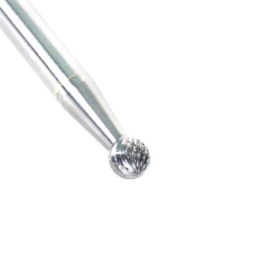 Amana Tool BURS-155 Ball Shape SC Head 1/4 D x 7/32 CH x 1/4 SHK x 6-3/4 Inch Long Double Cut SD Burr Bit