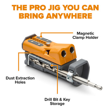Bora BR-A170400 BORA Pro Compact Jig Project Kit - Includes 3in Face Frame Clamp and 350pce Screw Kit