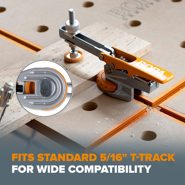 Bora BR-G050101 Auto Adjust Horizontal T-Track Clamp