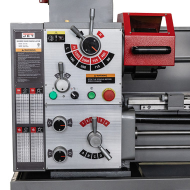 Jet 3264 GH-1340 Gear Head Lathe 13x40 w/ Acu-Rite 203, Collet Closer, Taper Attachment Kit