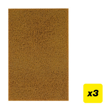 Trend Coarse Flexible Finishing Pads, 6 x 9 Inch, 3 Pack, Durable Non-Woven Abrasive for Paint Removal and Surface Prep, Wood, Metal, Plastic, AB/PAD/CRS