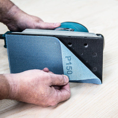 Trend 4-1/2 x 9 Inch Half Sheet Pad Saver, 2 Pack, Hook and Loop Fixing for Pad Protection and Smooth Sanding, AB/PAD/HLF