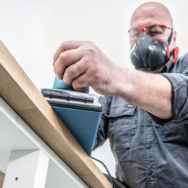 Trend 3-2/3 x 7-1/4 Inch Mesh Sanding Pads with Pad Saver, 80/120/180 Grit, 7 Pack, Third Sheet Abrasive for Dust-Free Surface Prep, AB/THD/M7/P