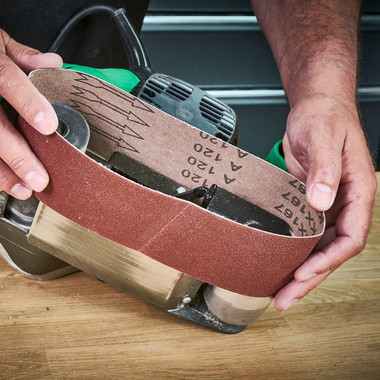 Trend Aluminum Oxide 3x18 Inch 60 Grit Abrasive Sanding Belt, AB/B75/60A, Pack of 3