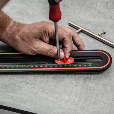 Trend Cabinet Hardware Drilling Jig, Assists in The Fast & Accurate Installation of Cabinetry Handles and Knobs, CAB/JIG/A