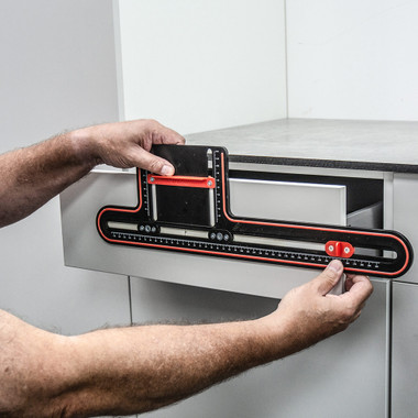 Trend Cabinet Hardware Drilling Jig, Assists in The Fast & Accurate Installation of Cabinetry Handles and Knobs, CAB/JIG/A