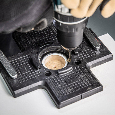 Trend Concealed Cabinet Hinge Jig, Quick & Easy Installation of Concealed Cabinet Hinges, CAB/JIG/B