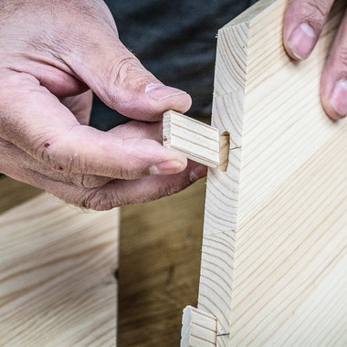 Trend 100pcs Beechwood Loose Tenons, 1/4 Inch x 1 9/16 Inches (6 x 40mm), for Woodworking, Joinery, and Furniture Framing, Compatible with Festool Domino Machine, TEN/6X40/100