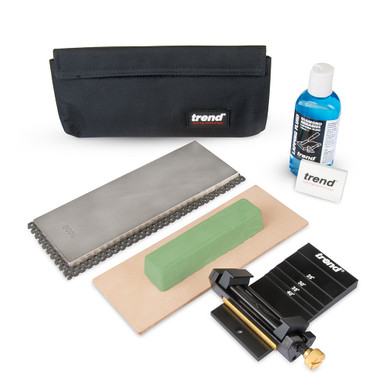 Trend Professional Diamond Whetstone Honing and Polishing Kit for Sharpening Router Bits, Chisels, Knives and Planer Blades, DWS/KIT/B