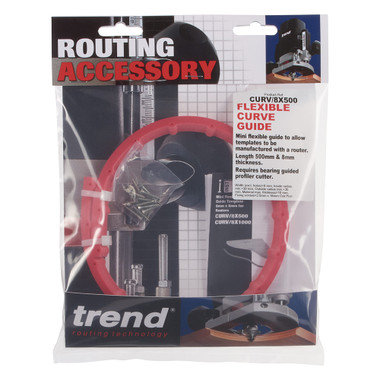 Trend Mini Flexible Curve Guide for Routing Accurate and Precise Curves with your Router, 39" long by 5/16" wide, CURV/8X1000
