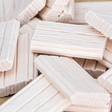 Trend 50pcs Beechwood Loose Tenons, 5/16 Inch x 1 9/16 Inches (8 x 40mm), for Woodworking, Joinery, and Furniture Framing, Compatible with Festool Domino Machine, TEN/8X40/50