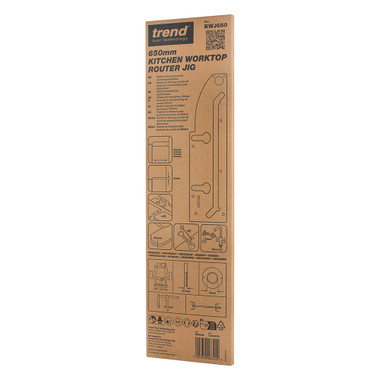Trend Kitchen Worktop Routing Jig for 25 1/2 Inch Worktops with Peninsular Cut, KWJ650