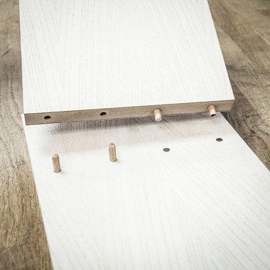 Trend Wooden Dowels, 5/16 x 1-3/16 Inch, 200 Pack, Beechwood with Full-Length Glue Grooves, FSC Certified, DWL/8X30/200