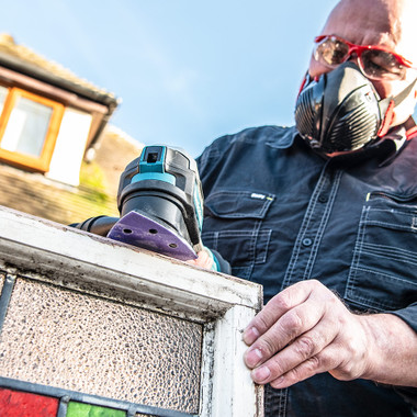 Trend Zirconium 4 Inch Delta 80 Grit Abrasive Sanding Sheets, AB/OSC/80Z, Pack of 10