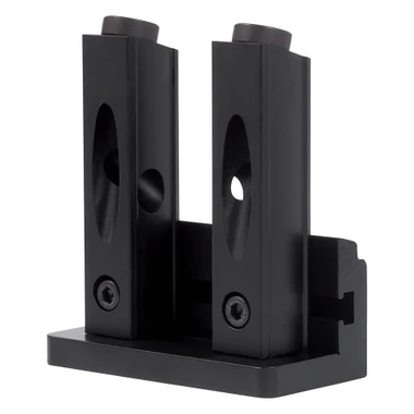 Trend Mini Twin Pocket Hole Jig with HSS Drill Bit & Depth Setting Collar, Square Drive Bit & Pocket Hole Screws Selection, PH/JIG/M