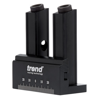 Trend Mini Twin Pocket Hole Jig with HSS Drill Bit & Depth Setting Collar, Square Drive Bit & Pocket Hole Screws Selection, PH/JIG/M
