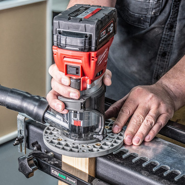 Trend Universal Trim Router Sub-Base, 6 Inch (150mm) Diameter, UNIBASE/TRIM