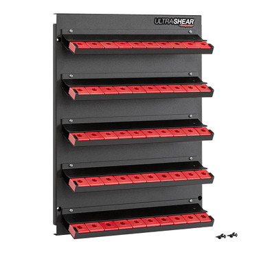 Woodpeckers USRBCAB Ultra-Shear Router Bit Storage Panel - Includes 50 RackBit Bases