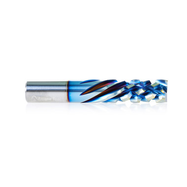 Amana Tool 59176-PLX CNC Solid Carbide Platinum PLX Coated Compression Spiral 1/2 D x 1-1/4 CH x 1/2 SHK x 3 Inch Long 2+6 Flute Router Bit