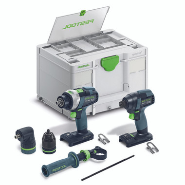 Festool 578830 Impact Driver and Drill set TID 18 Basic-Set TPC 18/4