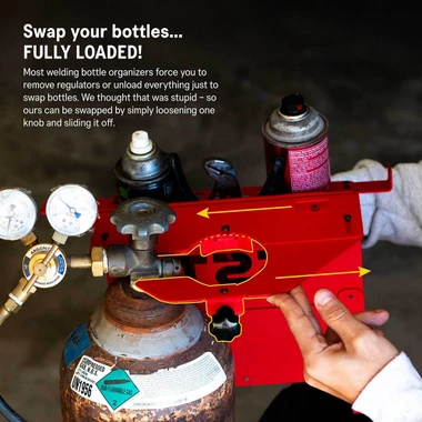 SST Welding Bottle Organizer