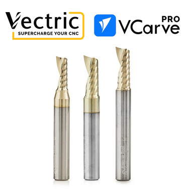 ToolsToday TT-401 CNC Aluminum Worker's Vectric V-Carve Pro and 3 Pc. Amana Tool Router Bit Bundle