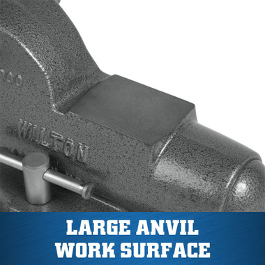 Wilton WL9-28830 Machinist 3” Jaw Round Channel Vise with Swivel Base