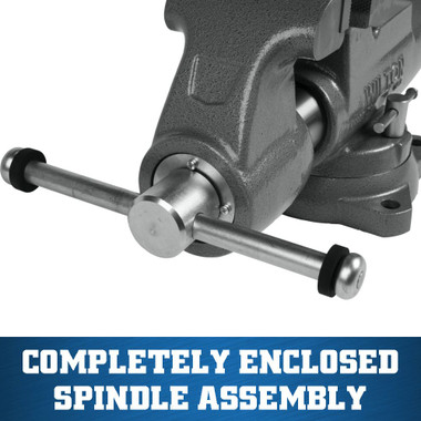 Wilton WL9-28832 Machinist 5” Jaw Round Channel Vise with Swivel Base