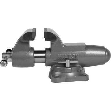 Wilton WL9-28832 Machinist 5” Jaw Round Channel Vise with Swivel Base