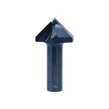 Amana Tool DRB-412 Polycrystalline Diamond (PCD) Tipped 91 Deg V Engraving/Chamfering 1-3/4 Dia x 21.8mm Cut Height x 3/4 Inch Shank Router Bit