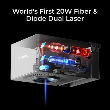 xTool F1 Ultra 20W Fiber & Diode Dual Laser Engraver - Deluxe Bundle