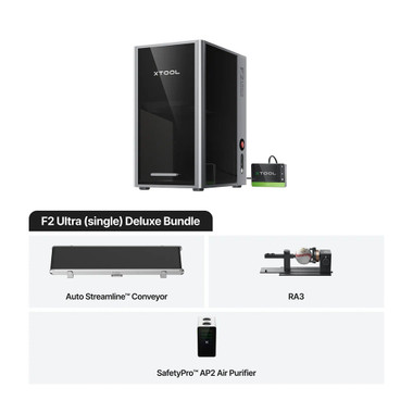 xTool F2 Ultra 60W MOPA Single Laser Engraver - Deluxe Bundle