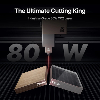 xTool P3 80W Flagship CO2 Laser Cutter with Intelligent Automation - Versatile Bundle