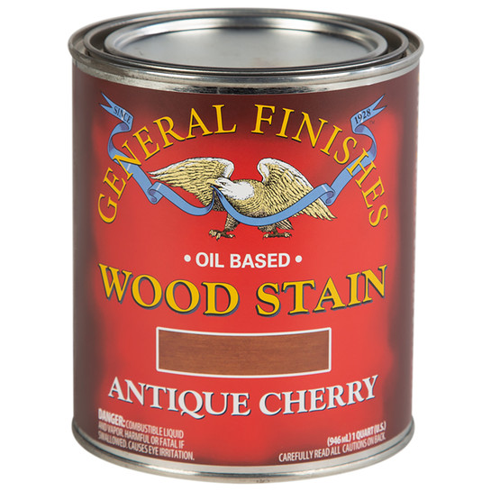 General Finishes Oil Based Wood Stain, Antique Cherry, 1 Quart