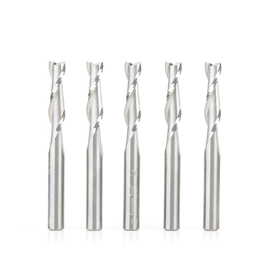 Solid Carbide Spiral Flute Plunge-2 Flute-UpCut Router Bits