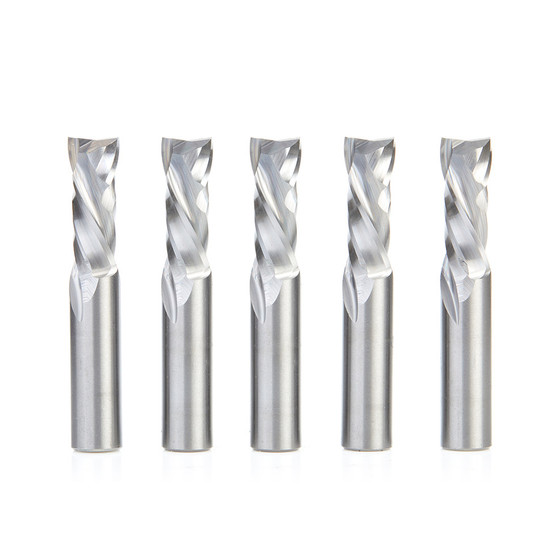 Amana Tool 46188-5, 5-Pack CNC Solid Carbide Compression Spiral 1/2 D x 1-1/4 CH x 1/2 SHK x 3 Inch Long Router Bits