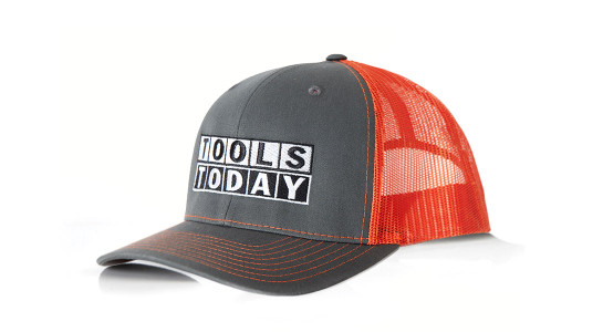 Fitted Trucker Hat with Embroidered ToolsToday Logo, Size Small to Medium